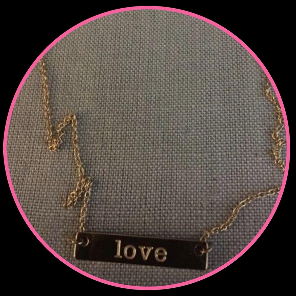 Southhill Designs Gold Tone Love Bar Necklaces
